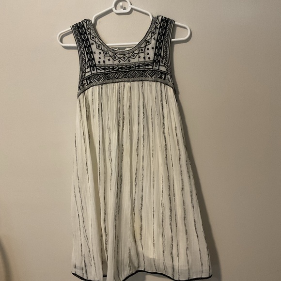 Free People Dresses & Skirts - Free People black/cream beaded Boho dress
